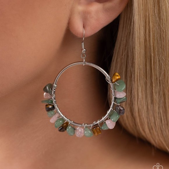 paparazzi Jewelry - Handcrafted Habitat - Green Earrings